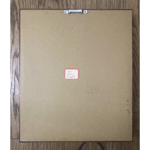 Vtg Rustic Owl Shadow Box Framed Matted Art by Artist E. Rambow with Signature - Picture 4 of 5